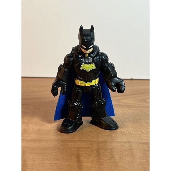 Fisher Price Imaginext DC Super Friends Batman Black Armor Figure Justice League - Picture 1 of 6